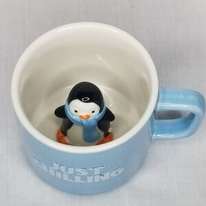 Infloatables 3D Penguin Surprise Mug Just Chilling Holiday Coffee Cup